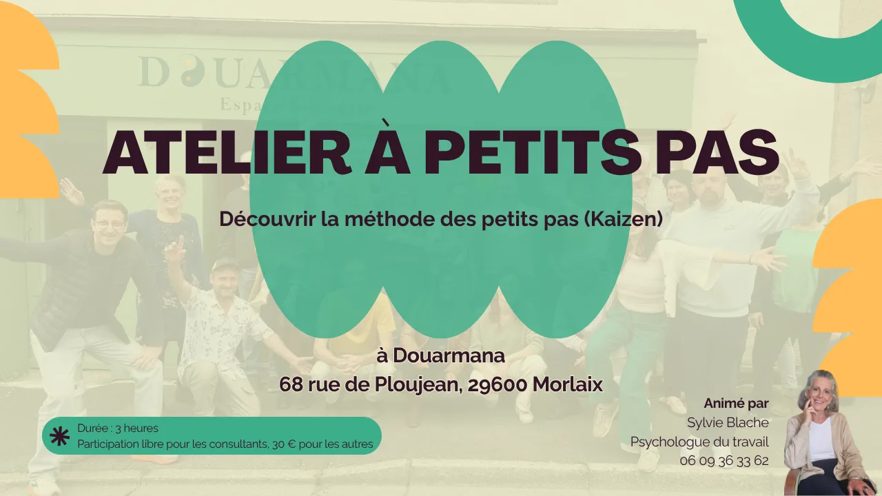 Atelier à petits pas à Morlaix avec Sylvie Blache psychologue — Douarmana