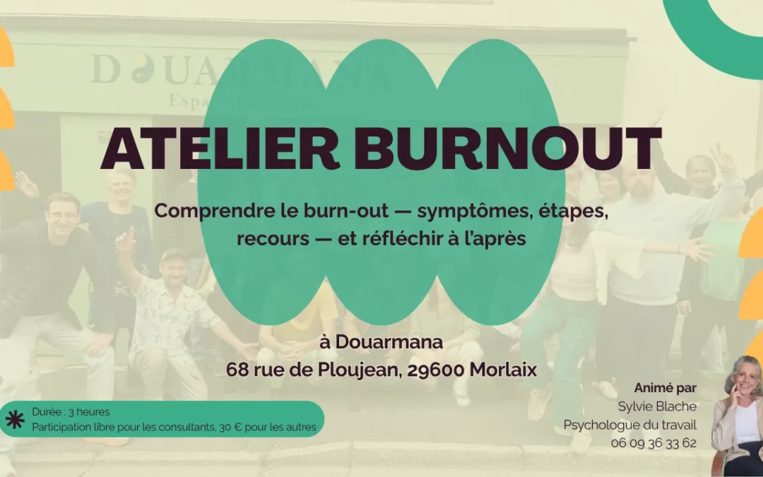 Atelier Burn-out à Morlaix
